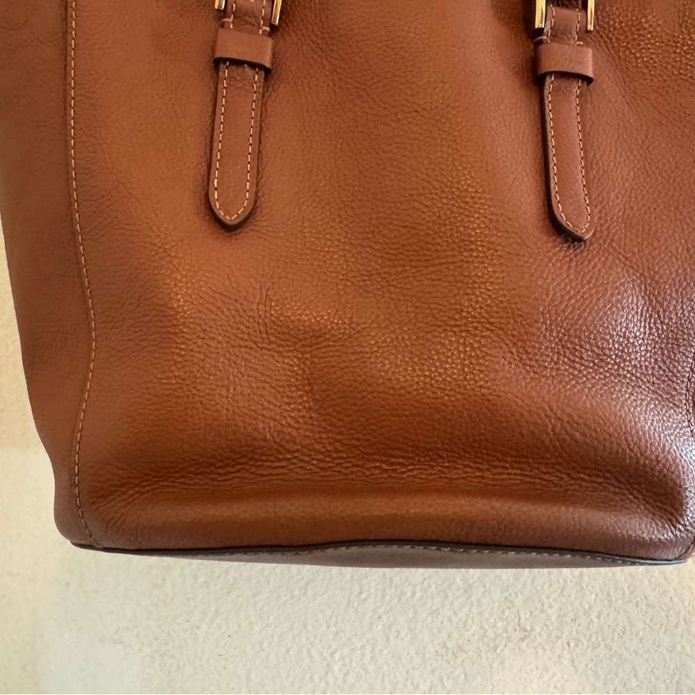 Fossil Rich Brown Leather Tote - Picture 7 of 11